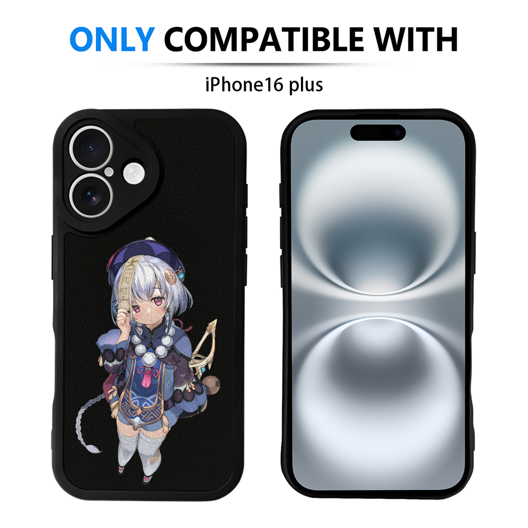 げんし神 七七 なな  genshin Nana 【iPhone 16シリーズ対応】シリコンスマホケース（レザー調） 材質：シリコン